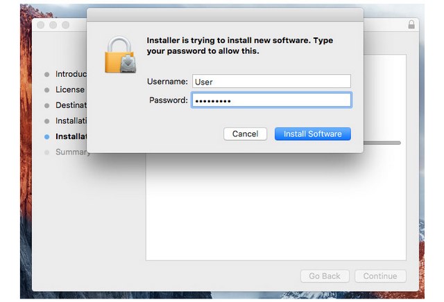 Ảnh 8: Tiến hành nhập tên người dùng và mật khẩu thiết bị